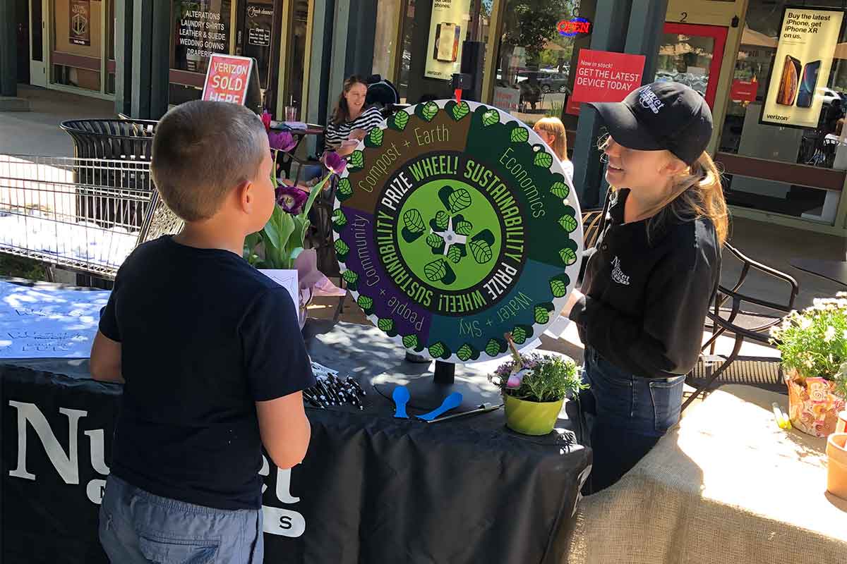 Fork Lift Sustainability coordinator with guest on Earth Day